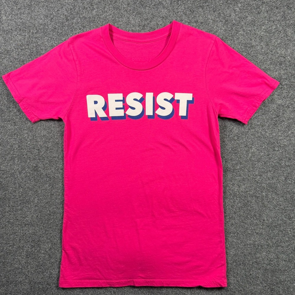 Planned Parenthood Resist T-Shirt Small Pink Short Sleeve Graphic Tee Advocacy
